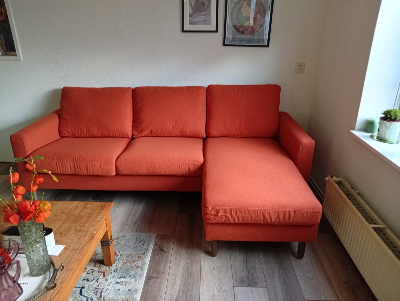 Bank met chaise longue